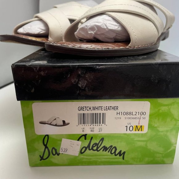 Sam edelman Women's Gretch Cross-Band Slide Flat Sandals size 10M - Picture 6 of 6